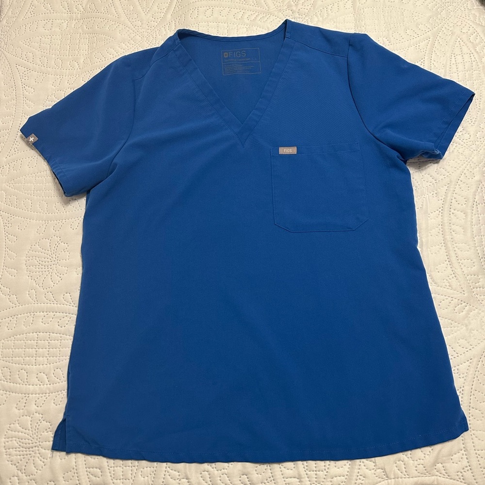 FIGS Royal Blue Caterina scrub top